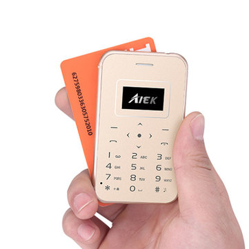 AIEK X8 0.9 Inch 320mAh 4.8mm Long Standby Mini Card Mobile Phone