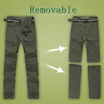 Summer Outdoor Quick Drying Removable Thin Pants