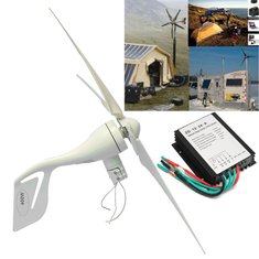400W DC 12V 24V Wind Turbine Generator With Waterproof Charge Controller with 5 Blades