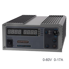 GOPHERT CPS-6017 0-60V 0-17A 220V 1000W High Power Digital Adjustable DC Power Supply