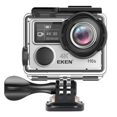 EKEN H6s Sports Action Camera EIS 4K Wifi 170 Degree Wide Angle Fisheye Lens HD OLED Dual Screen 