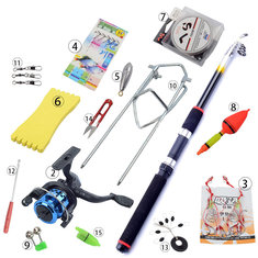 Fishing Gear Set Combination Fishing Supplies Full Set of Fishing Accessories