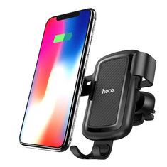 HOCO CW12 10W QC3.0 Fast Charging QI Wireless Car Charger Phone Holder For iphone X 8 For Samsung S8