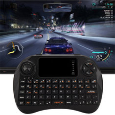 VIBOTON TS-X3 2.4GHz Mini Wireless 83-Key Keyboard Remote Control With Touchpad -  Black