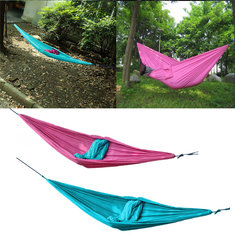 Outdoor Double Person Hammock Swing Bed Portable Parachute Travel Camping 260CM X 140CM