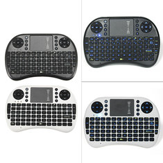 I8 PRO 2.4Ghz Wireless Blue Backlit Mini Keyboard Airmouse Touchpad for TV Box PC 