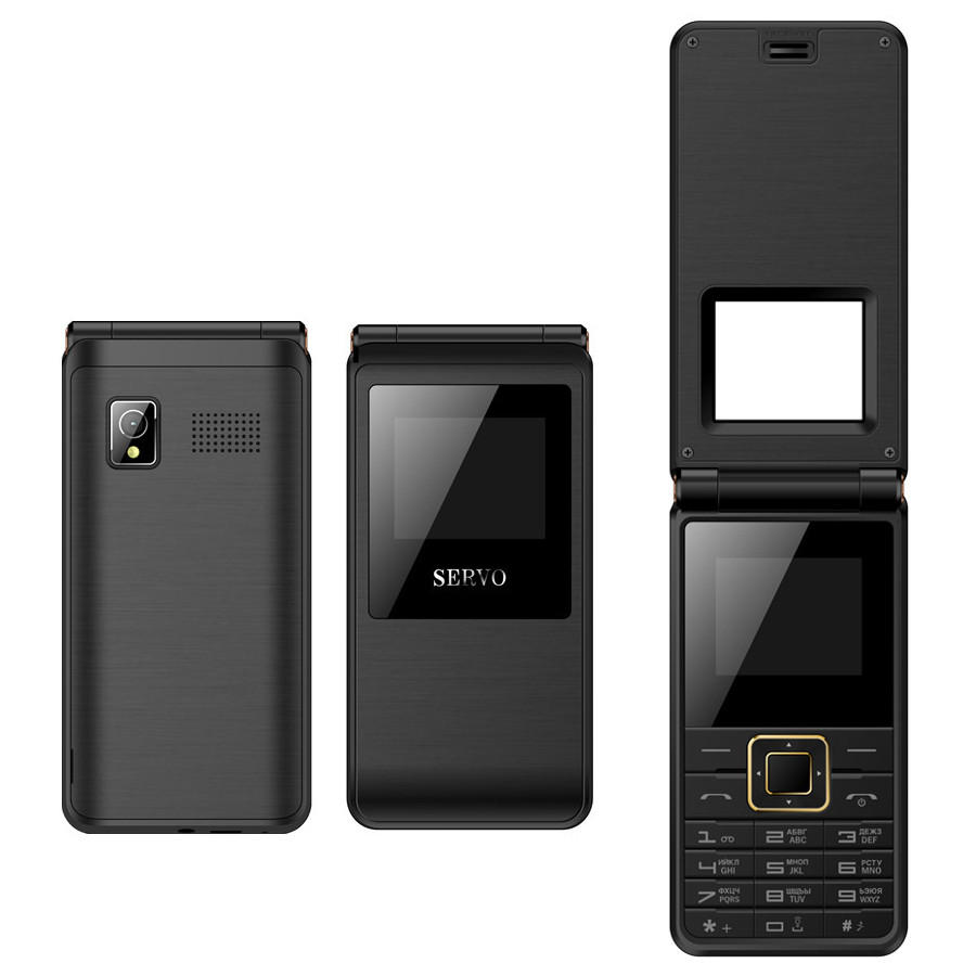 SERVO 1.8'' 1500mAh Bluetooth Dual SIM Flip Cover Phone