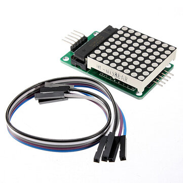 MAX7219 Dot Matrix MCU LED Display Control Module Kit For Arduino With Dupont Cable