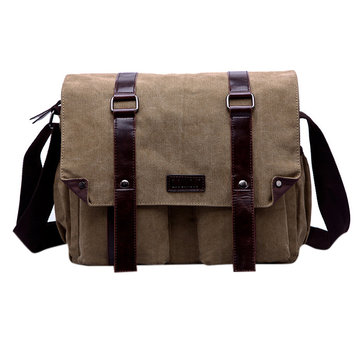 Men Outdoor Canvas Travel Hiking Crossbody Bag Casual Chest Bag - US$21.63