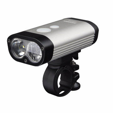 RAVEMEN PR600 2* XP-G2 600LM Bike Front Light USB Rechargeable 3 Modes and 8 Lighting Levels LED Remote