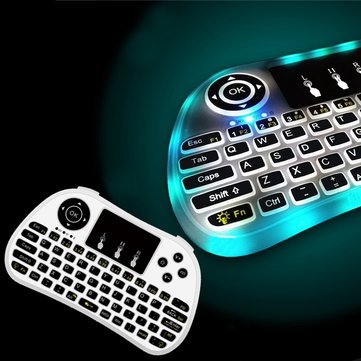 P9 Wireless 7 Colors Backlit Mini Keyboard for Android TV Box 