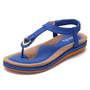 SOCOFY Size 5-13 Clip Toe Flat Beach Sandals